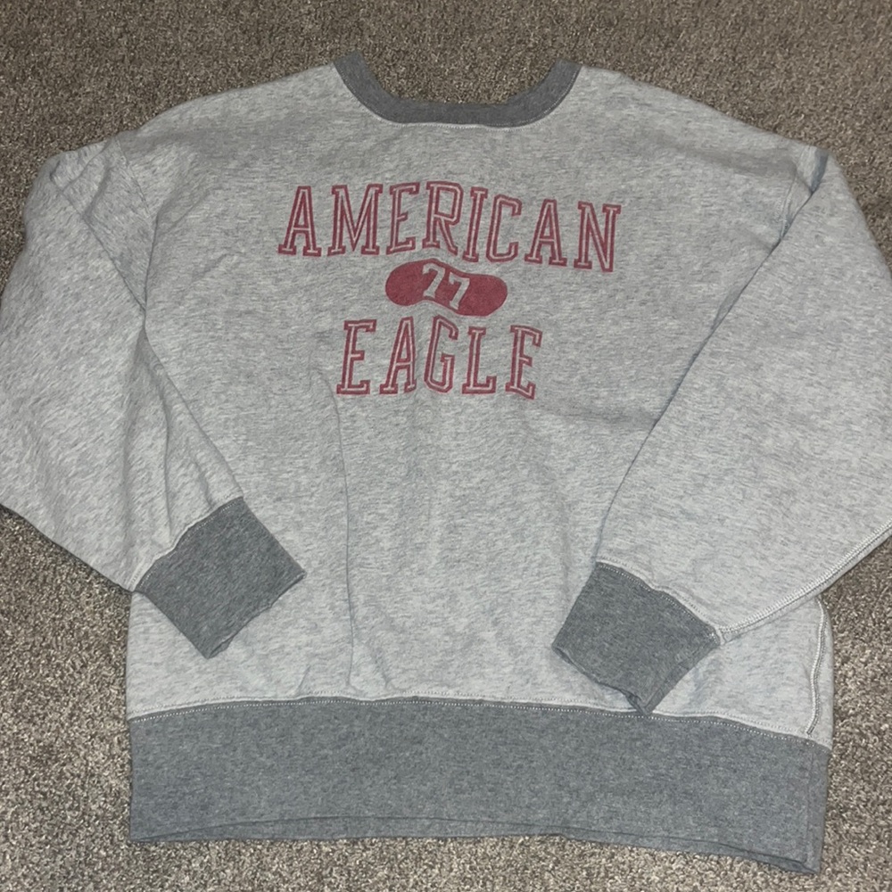 American Eagle XS Heathered Grey Sweatshirt
